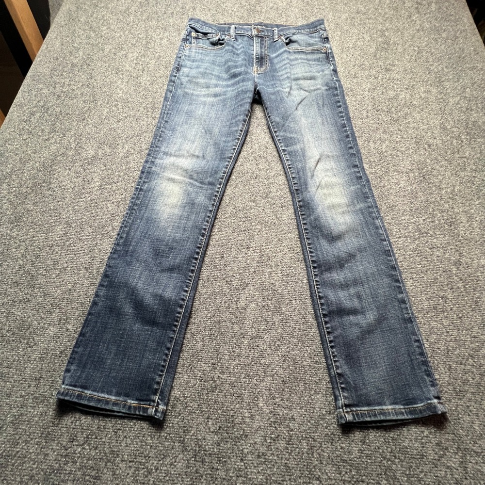 Lucky Brand 223 Straight Leg Jeans Mens 31x32 Blue Medium Wash Fade - Picture 2 of 13